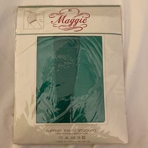 Maggie Green Sheer Stockings OS New